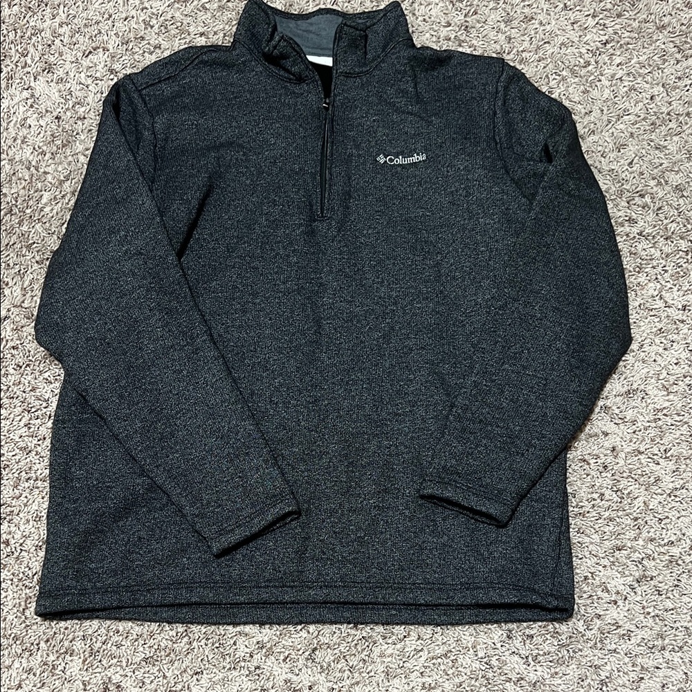 Columbia Charcoal Gray Quarter-Zip Fleece